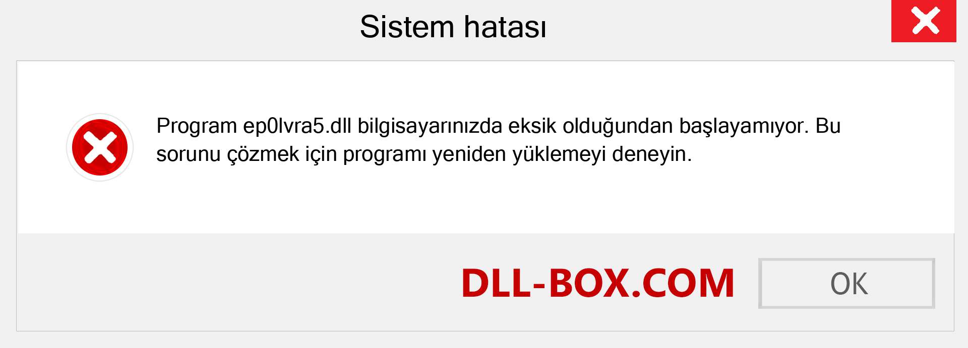 ep0lvra5.dll dosyası eksik mi? Windows 7, 8, 10 için İndirin - Windows'ta ep0lvra5 dll Eksik Hatasını Düzeltin, fotoğraflar, resimler